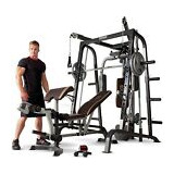 Marcy MD-9010G Smith Cage Workout Machine Total Body Training Home Gym System
