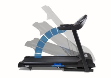 Easy Folding With Lift Assist Tech On The TR600 Treadmill