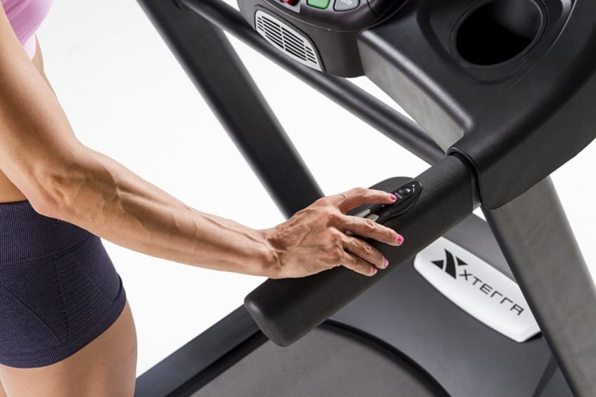 Side controls of the Xterra Fitness TR600 Treadmill Are Very Handy