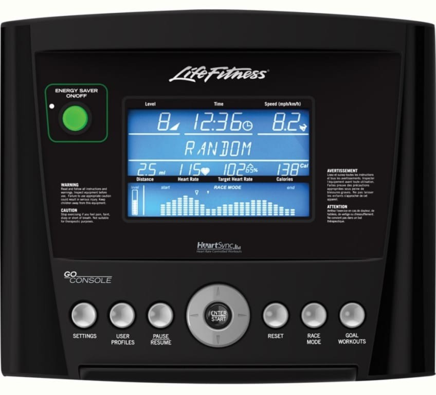 E1 Go console From Life Fitness